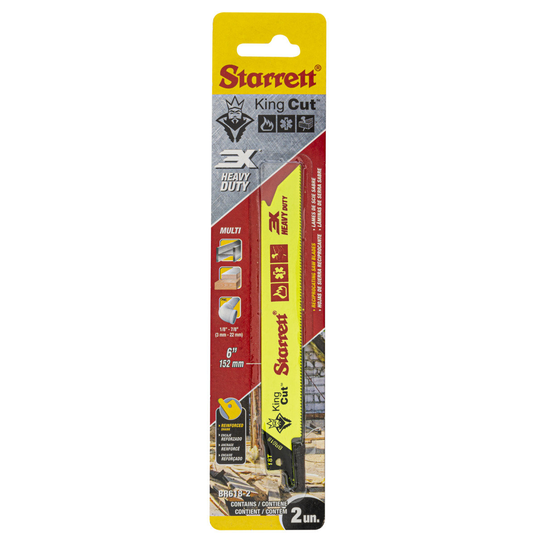 STARRETT BR618-2 King Cut 6'' x 3/4'' x .035 x 18T, Bi-Metal, 2 Pack