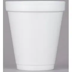 8J8 DART 8 OZ WHITE SYTROFOAM CUP, 1000/CA