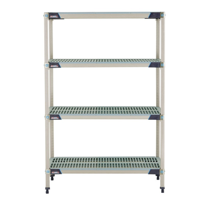 Metro X346GX3 Metromax I Starter Shelving Unit 42"W X 18"D X 63"H Open Grid Polymer Shelves Polymer