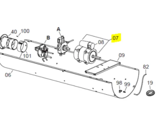 Veloci Heater Replacement Motor