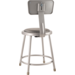 NPS 6418B NPS® 18" Heavy Duty Vinyl Padded Steel Stool with Back