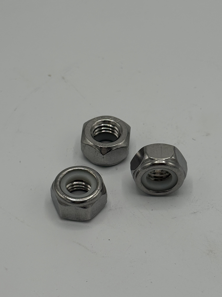 5/16" - 18 HEX LOCK NUT NYLON INSERT NE 18 - 8 STAINLESS STEEL PLAIN