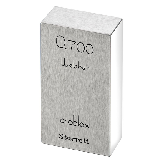 STARRETT RC .700 AA Rect. Croblox Gage Block - .700 In., Grade AA