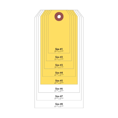 #5 Cardstock Tag - Yellow