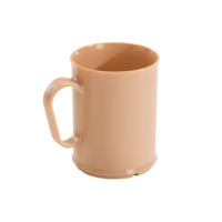 Cook's Brand 630-350T 10 Oz Tan Polycarbonate Mugs