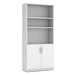 PL156 71"H BOOKCASE-  White