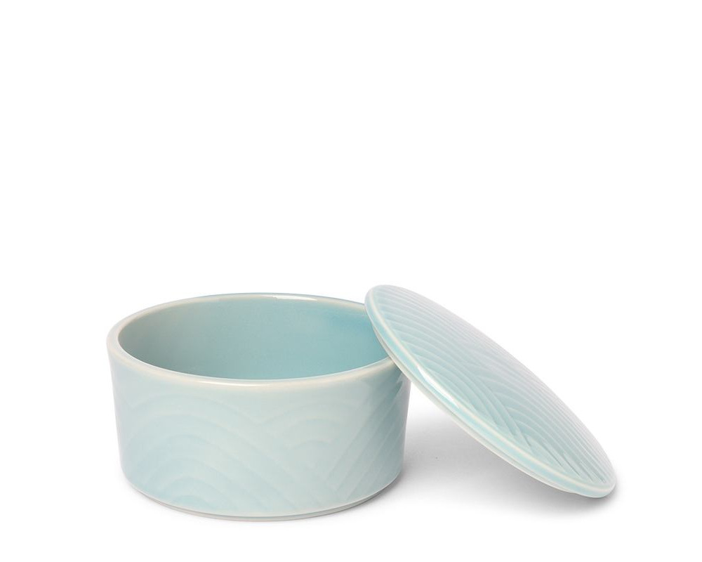 Bowl With Cover Himari Lt Blue