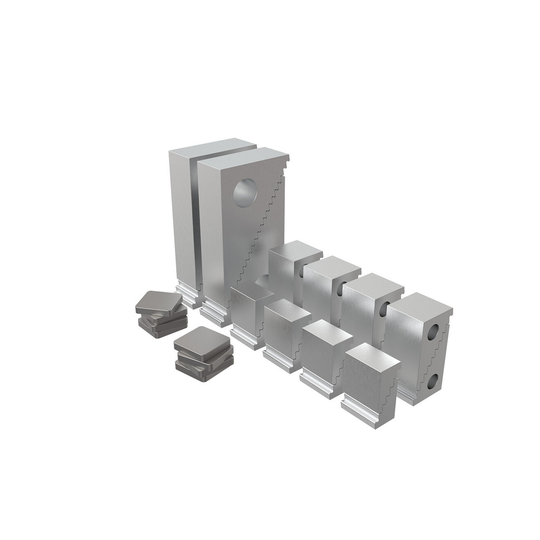 Jergens 21701 Step Block, 1In Aluminum Kit