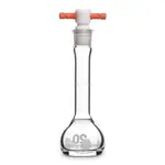 KIMBLE KIMAX Class A Volumetric Flask with Color Coded PTFE Stopper