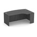 PL177R 71" RIGHT BOWFRONT PORKCHOP- COASTAL GRAY