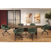 CHK68091GRN0707 - SARON GUEST CHAIR - Green with 4 Prong base