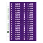 Shelf ID Adhesive Sticker Sheets