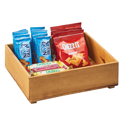 Cal-Mil 3682-1210-99 12"W x 10"D x 3-1/2"H Madera Stacking Box