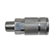 Automotive 8-Ball Steel Air Coupler (3/8"Body, 3/8 Male NPT) Bulk Packed