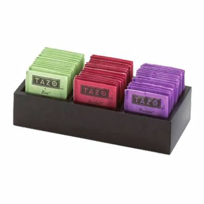 Cal-Mil 1246-96 9-1/2"W x 4-1/2"D x 2-1/4"H Midnight Bamboo Packet Display