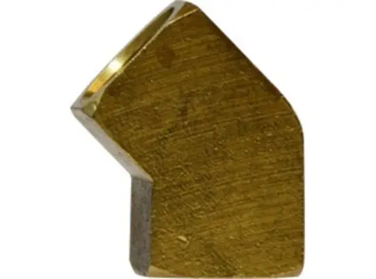 45-deg Elbow, 1/4-in FIP x 1/4-in FIP, Brass