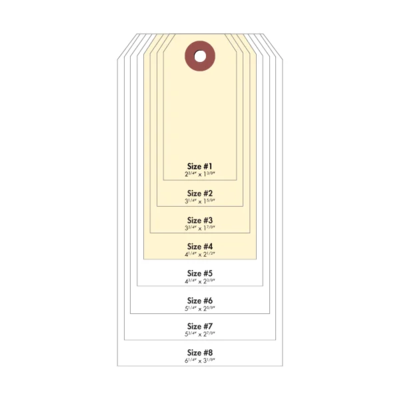 #4 Cardstock Tag - Manila
