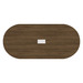 PL136T RACE TRACK SHAPE 95x44 TOP- MODERN WALNUT