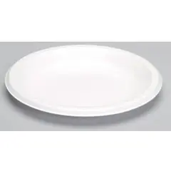 9" WHITE FOAM PLATE, LAMINATED, 500/CS   LAM09