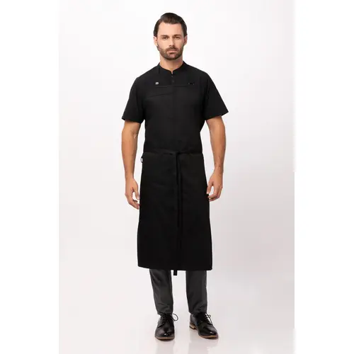 CHEFWORKS ACN01BLK - Brio Chef's Bib Apron - Black