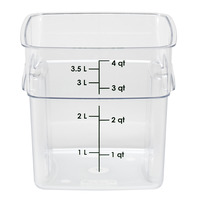 Cambro 4SFSPROCW135 CamSquare® FreshPro Food Container 4 Qt