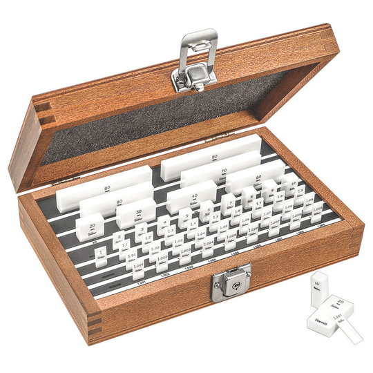 STARRETT RY 45. MAA 45 Pc. Rect. Ceramic Gage Block Set, Grade AA
