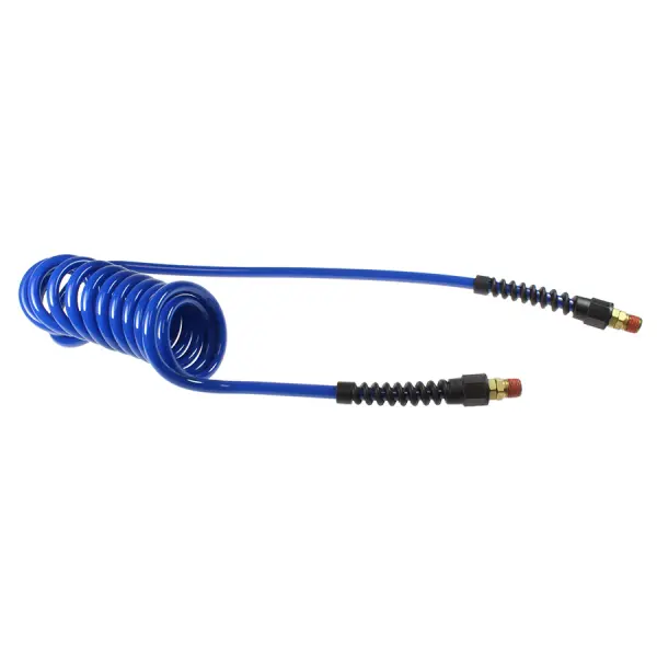 Flexcoil, 1/4" x 30', 1/4" NPT Swivel Strain Relief Fittings, Blue