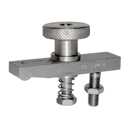 Carr Lane CL-2920-3 Slotted-Heel Clamp Strap Assembly, Stainless Steel (Knurled Knob)