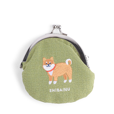 Coin Purse Shiba Inu Green