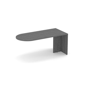 PL131 30X66 BULLET DESK- NEWPORT GRAY