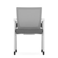 Propel Guest Chair - White Mesh Back with Grey Seat