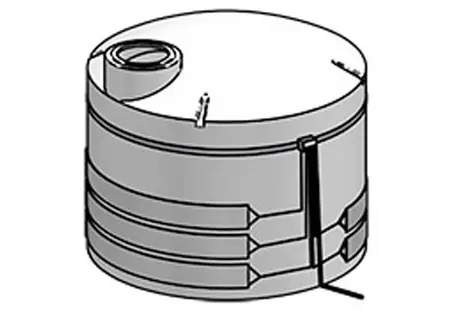 1000 Gallon DEF Temperature Controlled Storage Tank, 64" x 80"