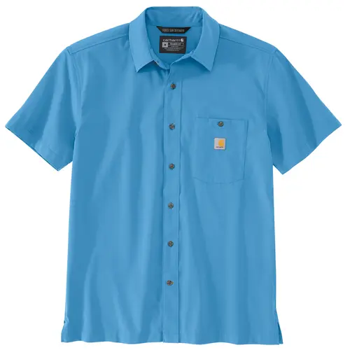 CARHARTT 106141 - Force Sun Defender™ Relaxed Fit Lightweight Short-Sleeve Shirt - Tranquil Blue