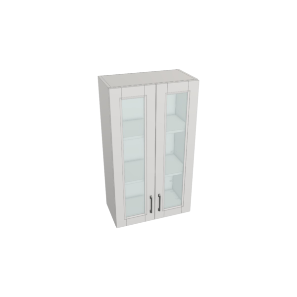 Vail Pure White Box  Glass Door Wall Cabinet Kit - 24”x 42” X 13”