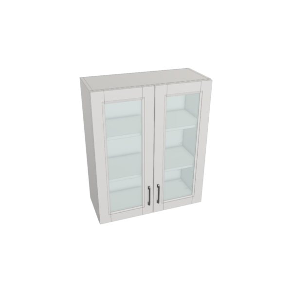 Vail Pure White Box  Glass Door Wall Cabinet Kit - 30”x 36” X 13”