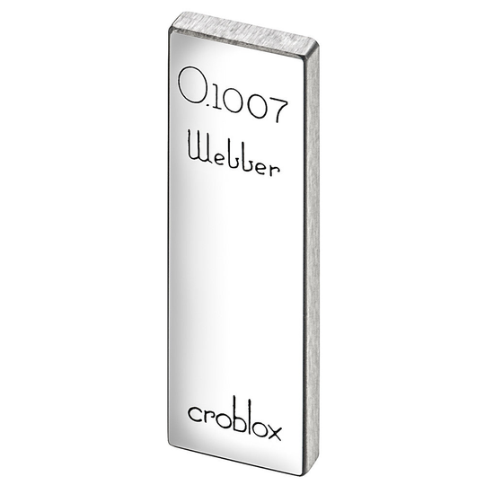 STARRETT RC .1007 AA Rect. Croblox Gage Block - .1007 In., Grade AA