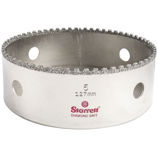 STARRETT KD0500-N 5'' (127mm) Diamond Grit Hole Saw