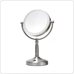 Round Vanity Mirror , Zadro LED Lighted, Cordless