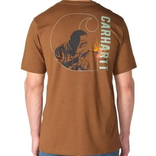 Carhartt 107833 - Irvine Relaxed Welded C T-Shirt - Red Duck Heather