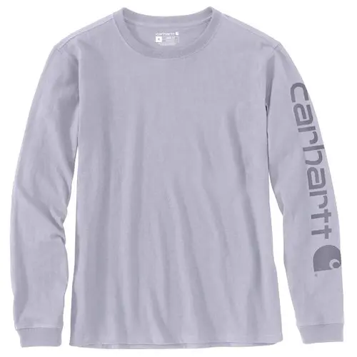 CARHARTT 103401 - Women's Long Sleeve Logo T-Shirt - Mica