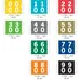 Original COL'R'TAB® Double Digit Numeric 11190 Label Rolls