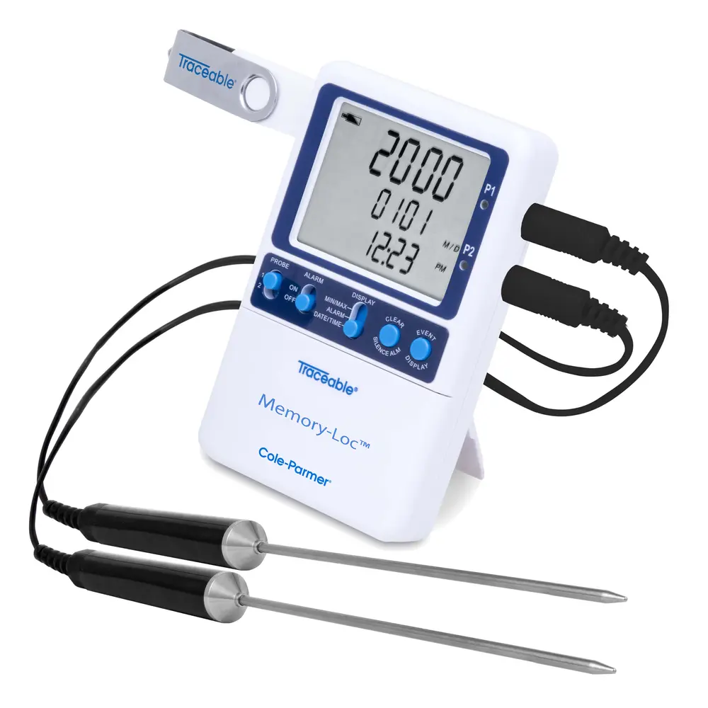 Traceable Memory-Loc Datalogging Thermometers