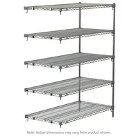 Metro 5AA467C Super Adjustable Super Erecta Add-On Shelving Unit 60"W X 21"D X 7