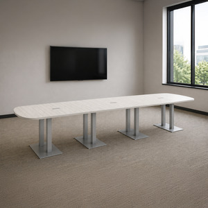 PALAR7192N - 16ft. Arena Conference Table with Brushed Palmer Base