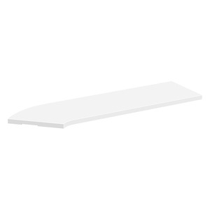 PBTC42R 42" CORNER TRANSACTION TOP RIGHT - White