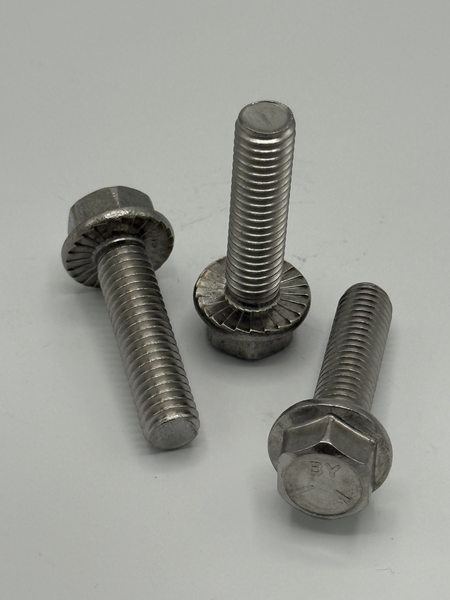 3/8" - 16 X 1 1/4" IFI-111 SERRATED HEX FLANGE SCREW 18 - 8 STAINLESS STEEL PASSIVATED