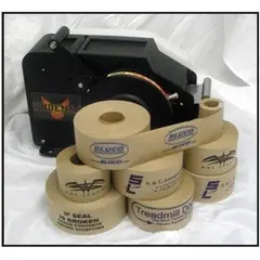 72 MM X 450' NATURAL REINFORCED PAPER TAPE 240 GRADE WITH 1 COLOR PRINT FOR CMS CEPCOR  10 ROLLS/CASE