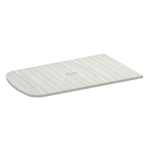 PL638THALF- 47 x 71" ARENA 1/2 TABLE TOP W/GROMMET- Silver Birch