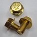 M10 - 1.5 X 25MM EN 1665 HEAVY HEX FLANGE SCREW 10.9 ZINC YELLOW