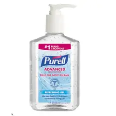 9652-12 8OZ PURELL HAND SANITIZER, CLEAN SCENT, 12/CS